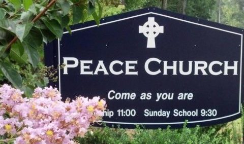 Peace Church Sign